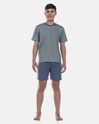 Pijama Masculino Adulto Manga Curta e Short