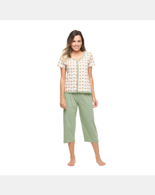 Homewear manga curta e corsário