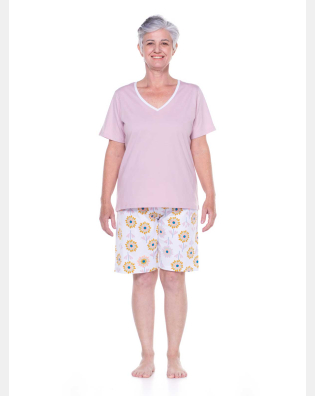 HOMEWEAR CLÁSSICO MANGA CURTA E BERMUDA