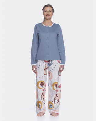 Homewear clássico manga longa e calça