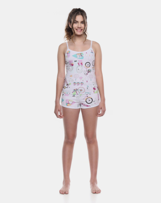 Pijama Alça e Short
