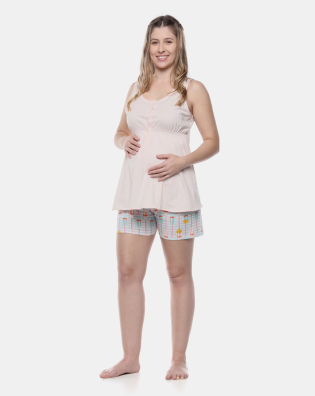 Homewear gestante regata e short      
