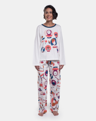 Pijama Manga Longa e Calça