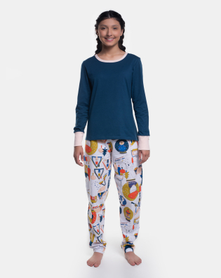 Pijama Manga Longa e Calça
