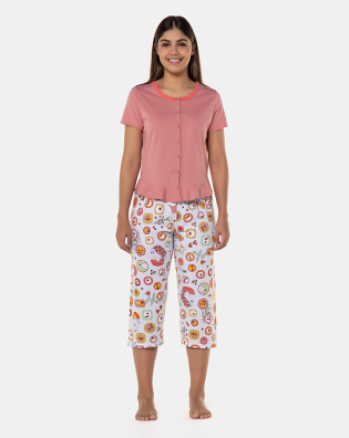 Homewear manga curta e corsário