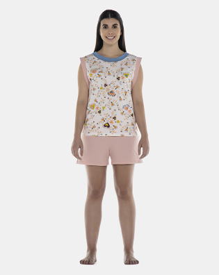 Pijama Feminino Adulto Regata e Short