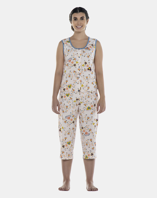 Pijama Feminino Adulto Regata Aberta e Corsário