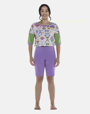 Pijama Feminino Adulto Macacão e Camisete