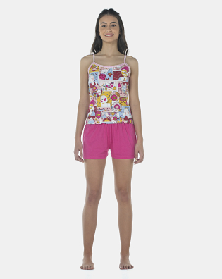 Pijama Feminino Adulto Alça e Short