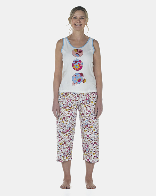 Pijama Feminino Adulto Regata e Corsário