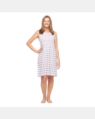 Pijama camisola Sonhart Feminina regata Larga clássica Floral 
