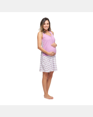 Homewear camisola gestante regata