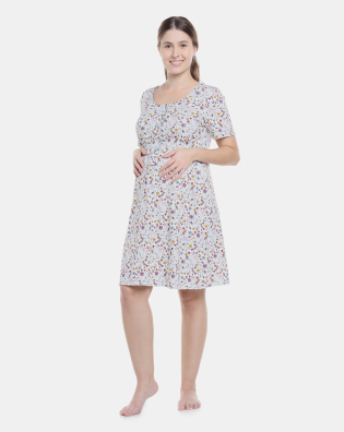 Homewear camisola gestante manga curta          
