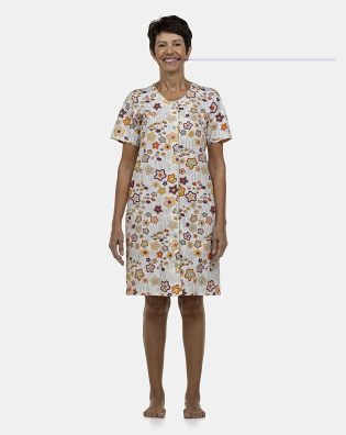 Camisola Feminina Adulto Manga Curta Aberta
