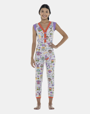 Macacão Feminino Adulto Regata Cotton