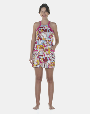 Macacão Feminino Adulto Alça