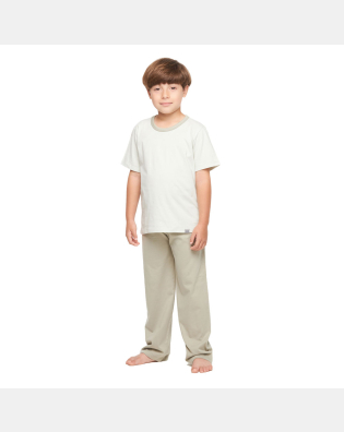 Pijama manga curta e calça