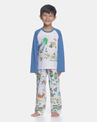 Conjunto Masculino Kids Manga Longa e Calça