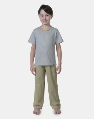 Pijama manga curta e calça       