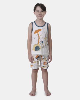 Pijama regata e bermuda