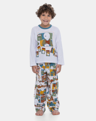 Pijama Manga Longa e Calça