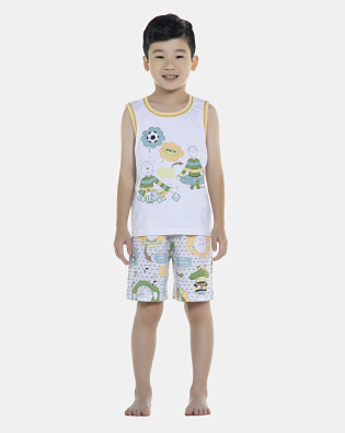 Pijama Masculino Kids Regata Machão e Bermuda