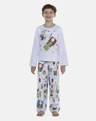 Pijama Masculino Kids Manga Longa e Calça