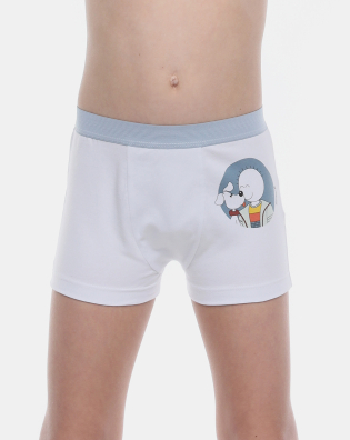 Cueca Boxer Infantil Cós Largo Bill e Ted