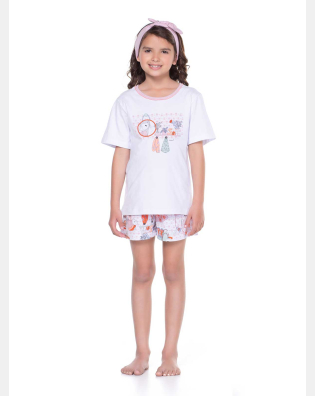 Pijama manga curta e short        
