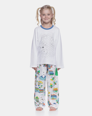 Pijama manga longa e calça