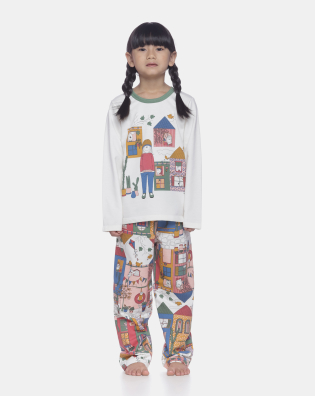 Pijama manga longa e calça   