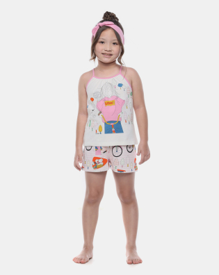 Pijama Alça e Short