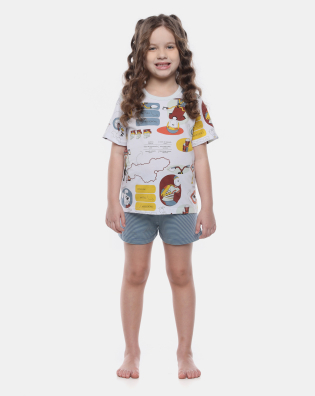 Pijama Manga Curta e Short