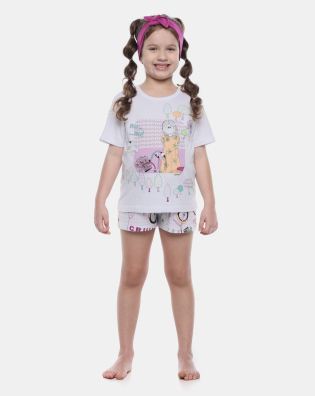 Pijama Manga Curta e Short
