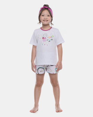 Pijama manga curta e short