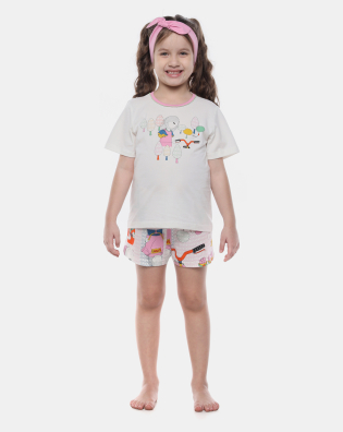 Pijama manga curta e short