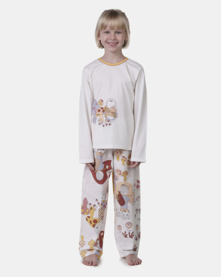 Pijama manga longa e calça