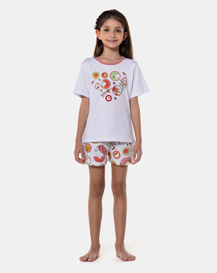 Pijama manga curta e short