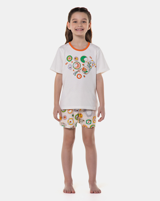 Pijama manga curta e short