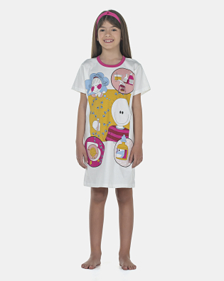Camisão Feminino Kids Manga Curta