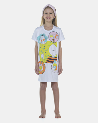 Camisão Feminino Kids Manga Curta