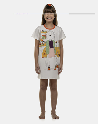 Camisão Feminino Kids Manga Curta