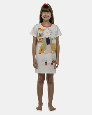 Camisão Feminino Kids Manga Curta