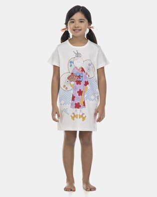 Camisão Feminino Kids Manga Curta