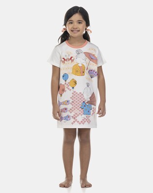 Camisão Feminino Kids Manga Curta