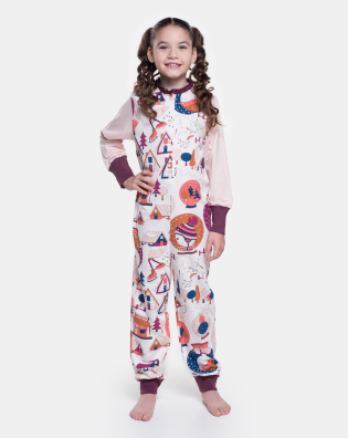 Homewear Macacão Manga Longa
