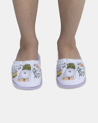Pantufa Feminina Kids Fechada Com Estampa Local 