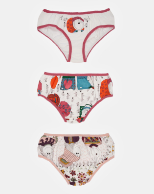 sonhart Kit Calcinha Estampada Infantil 3 Peça