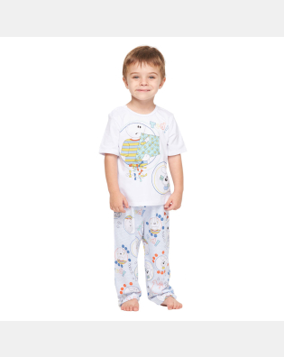 Pijama manga curta e calça