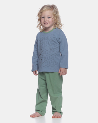 Pijama manga longa e calça    